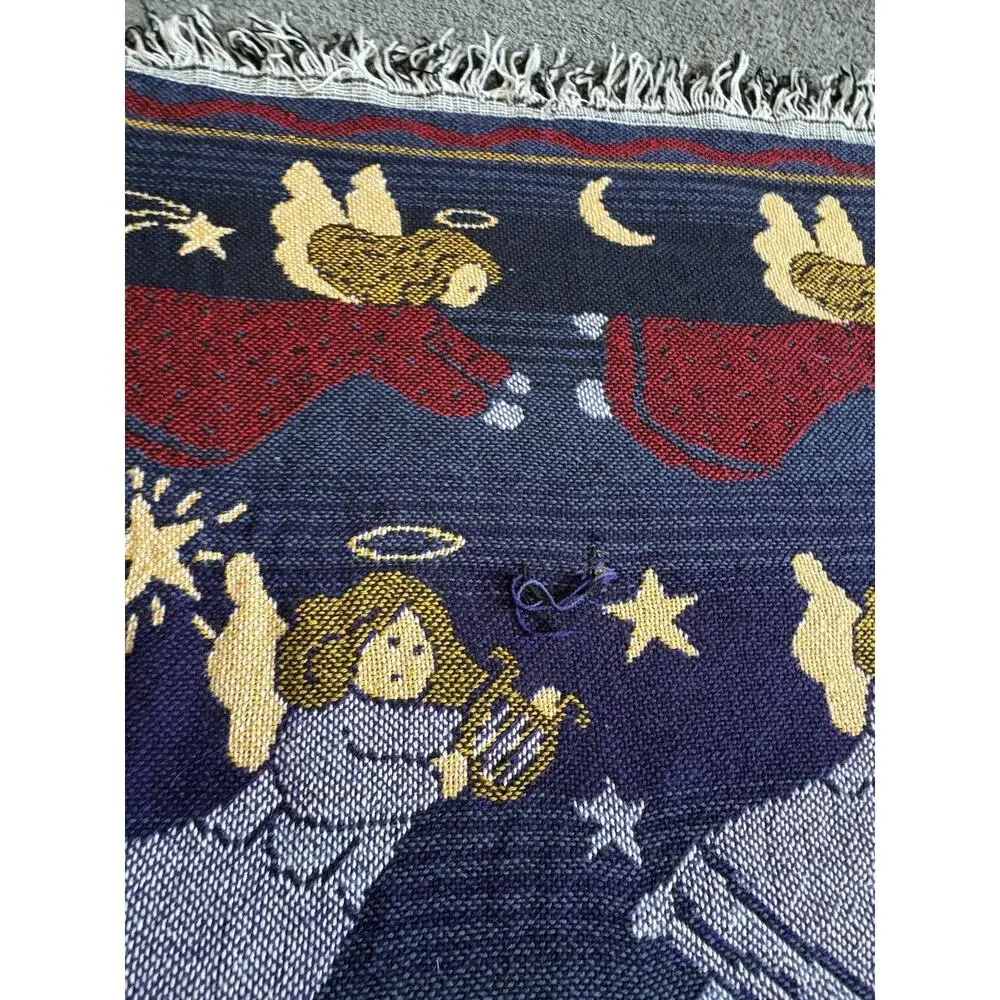 Crown Crafts Flying Angels Stars Halo's Woven Throw blanket 45
